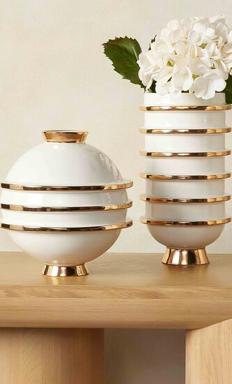 Orbit Vase Small White