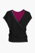 Crepe Jersey Wrap Top