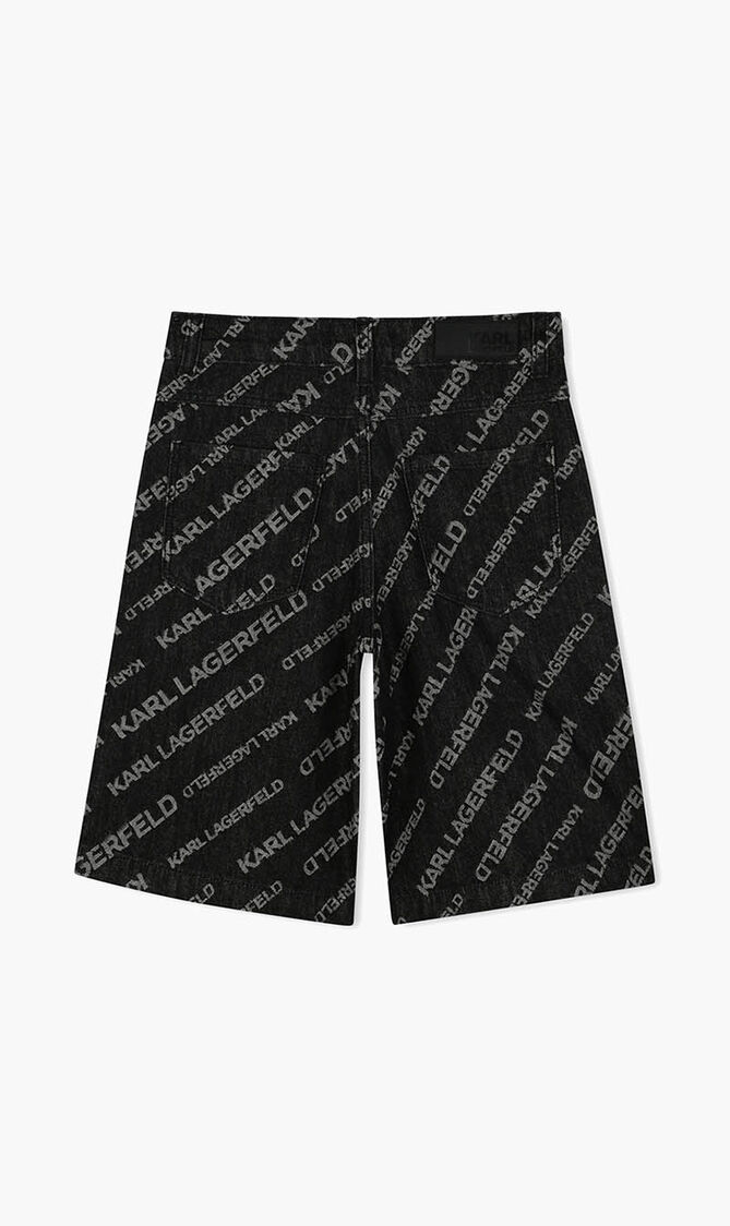 Denim Logo Shorts
