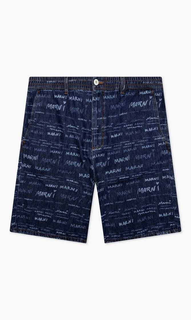 MARNI TROUSERS IRIS BLUE