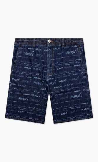 MARNI TROUSERS IRIS BLUE