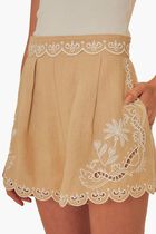 Embroidered Premium Linen Shorts