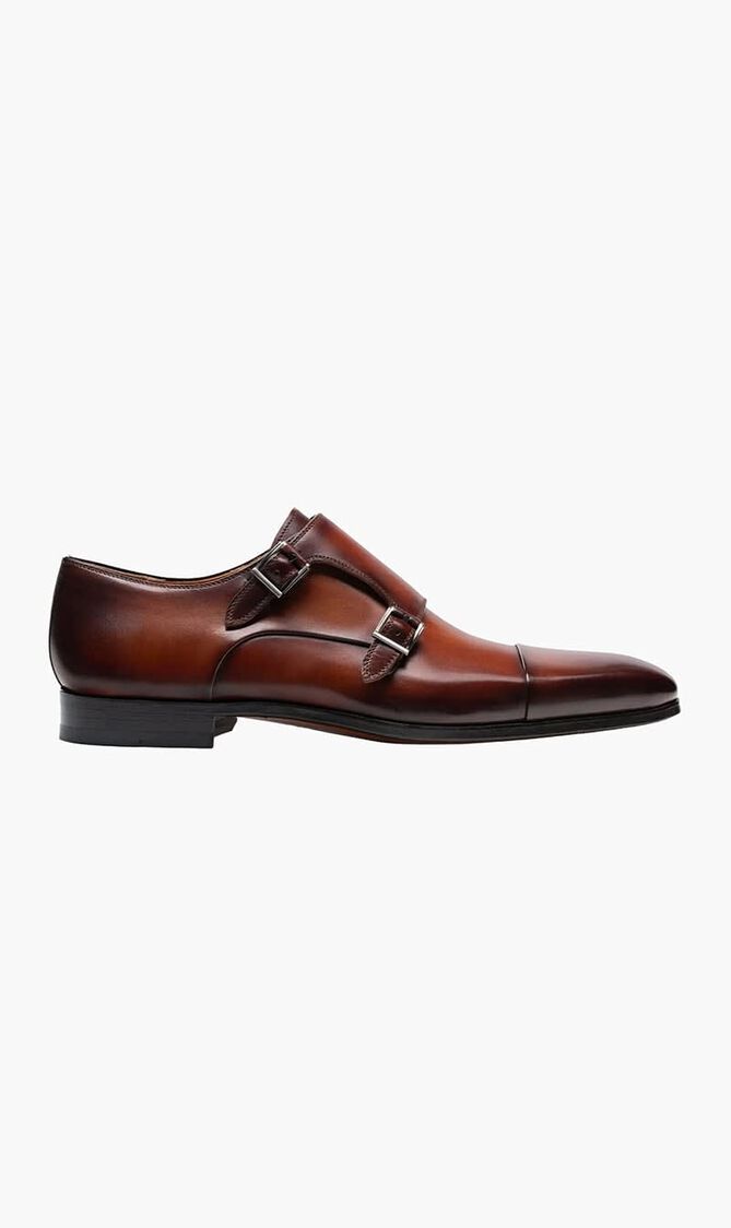 Leather Monk Strap Mules