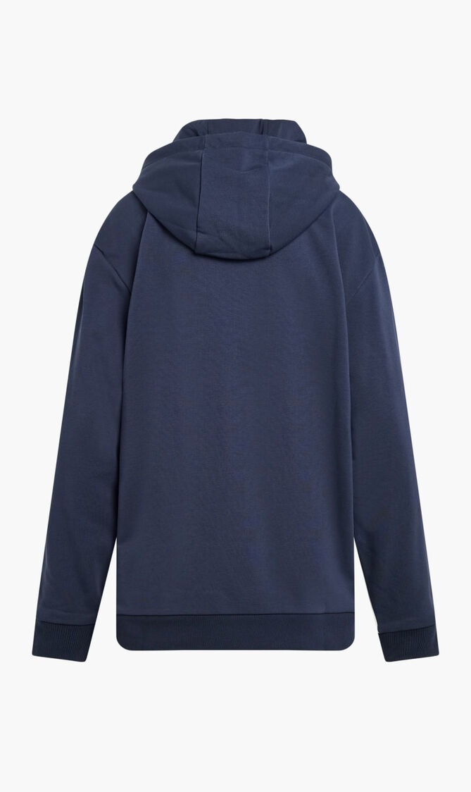 HOODIE WITH CONTRAST DETAILS AND PIPING