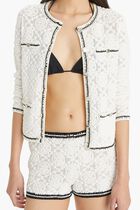 KENDRA LOGO LACE CARDIGAN