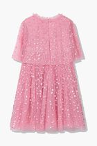 LEILA DOT CAPE KIDS DRESS