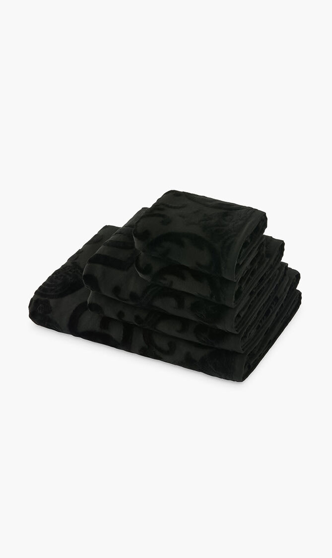 DGA ALL DECORS 5 PIECES BATH TOWELS SET BLACK