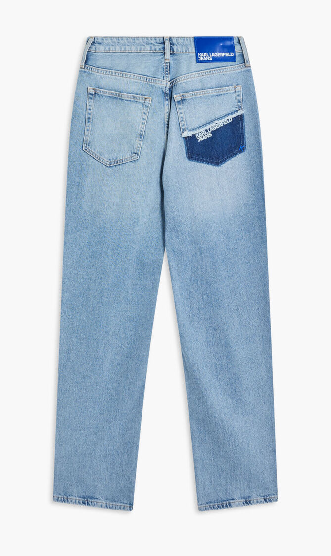 KLJ HR TAPERED DSTR PKT DENIM