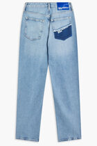 KLJ HR TAPERED DSTR PKT DENIM