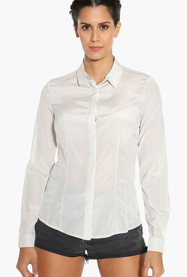Plain Silk Shirt