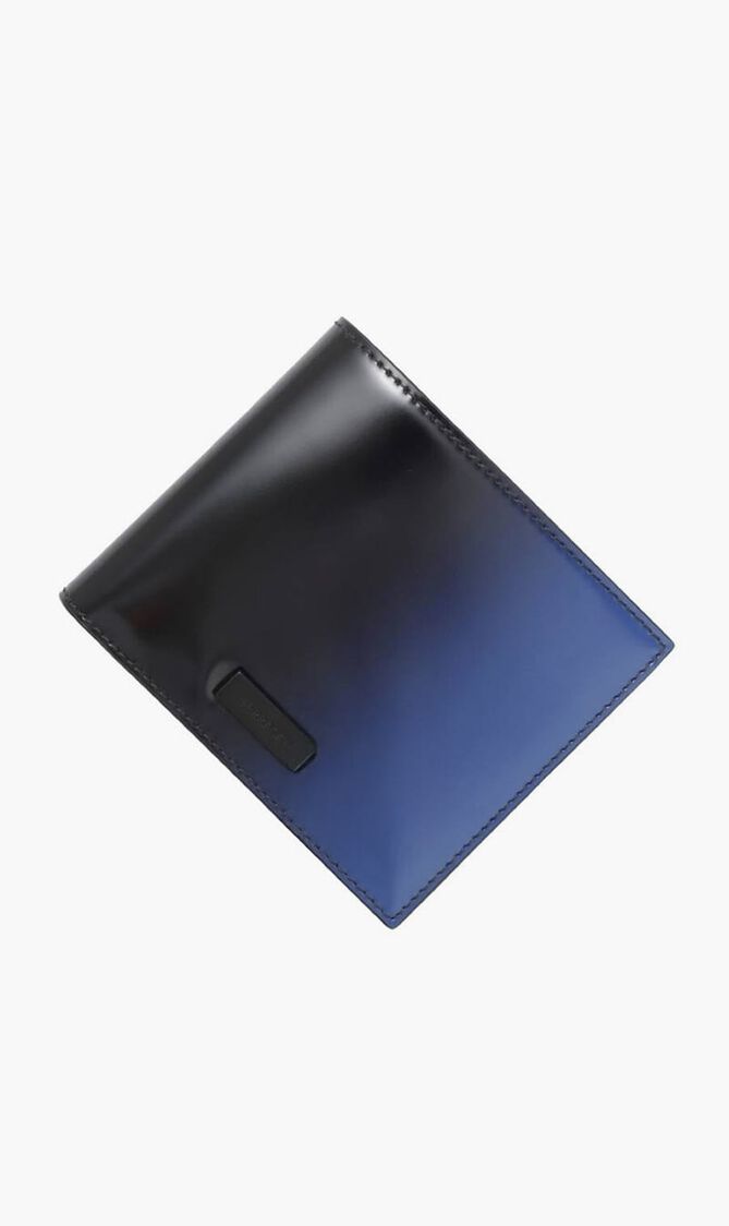 Logo Plaque Leather Wallet