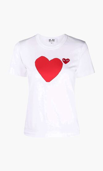 Double Heart Print T-shirt