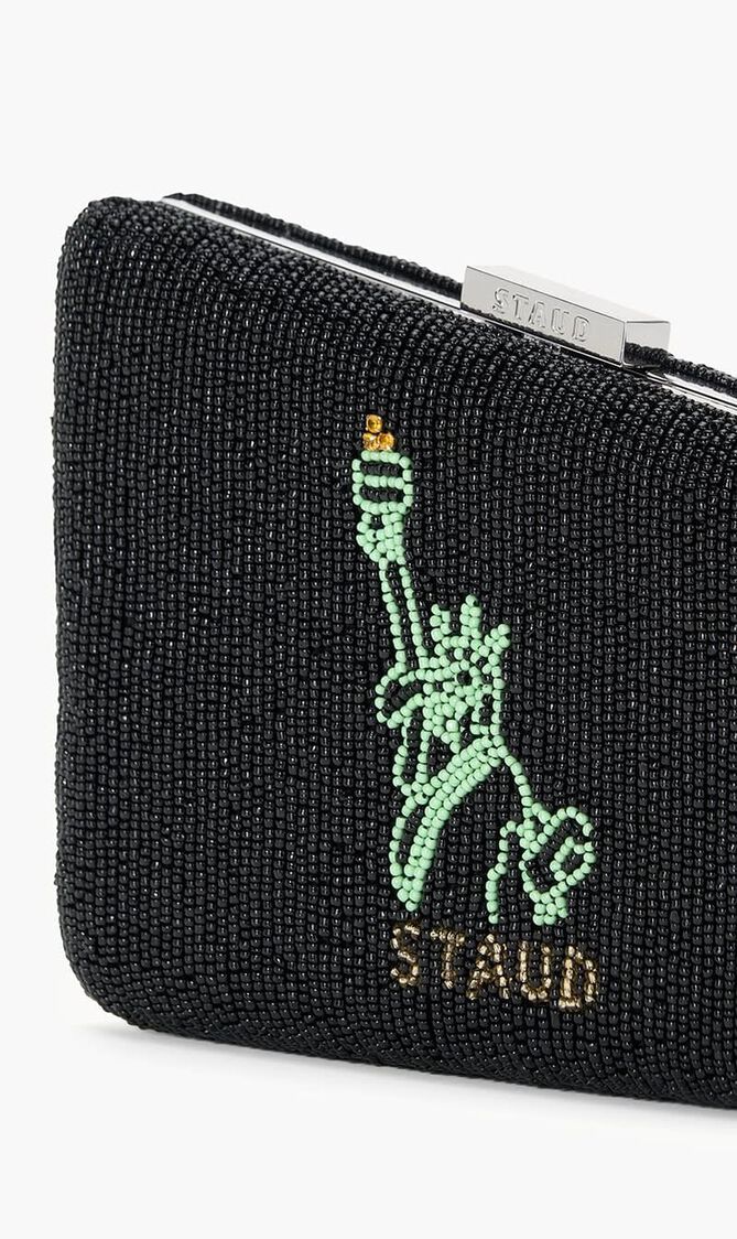 Carmella Beaded Clutch Nyc Skyline