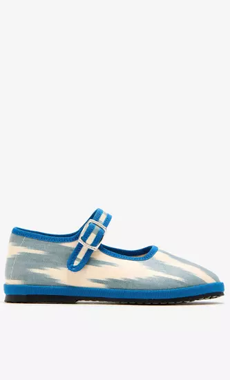 Ikkat Bambina Mary Jane Shoes