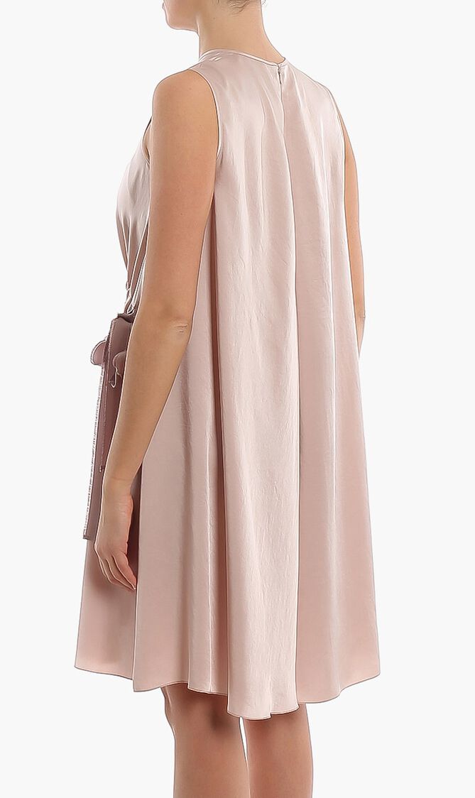 Drawstring Waist Shift Dress