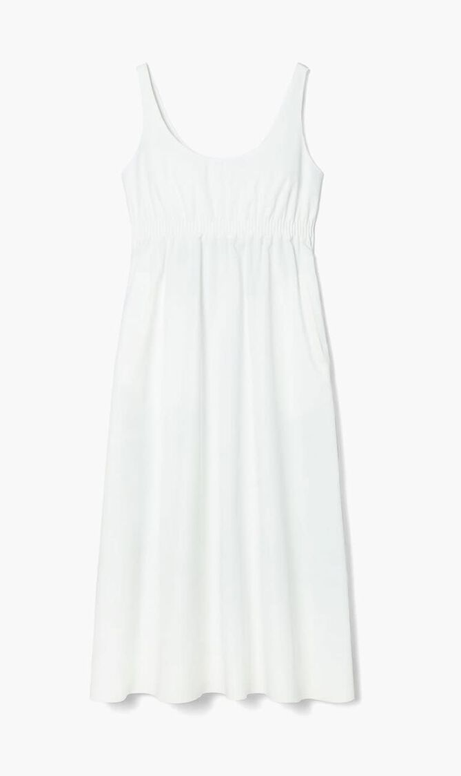 Bonded Poplin Dress