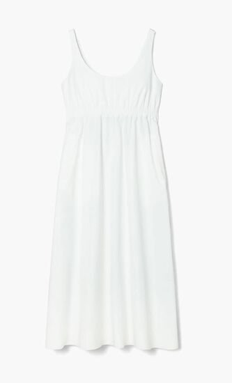 Bonded Poplin Dress