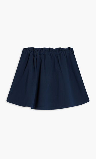 GAVY JUPE CR24 TURTPLCD SKIRT BLEU MARINE