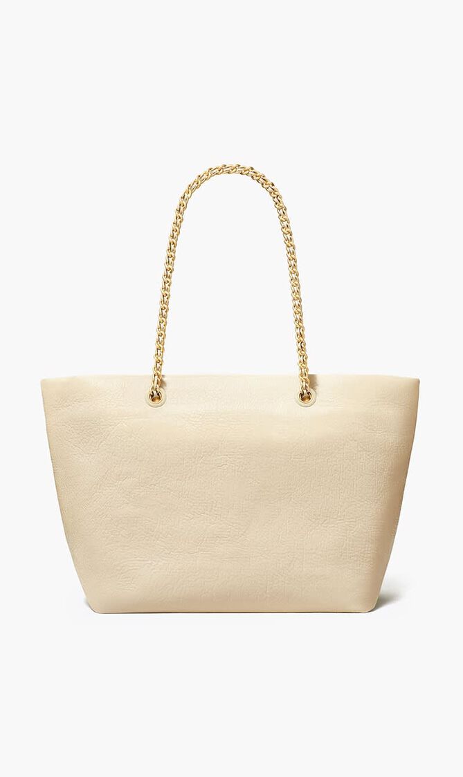 Ella Crinkle Patent Chain Tote