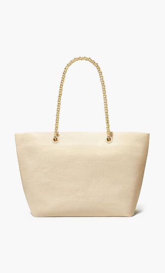 Ella Crinkle Patent Chain Tote