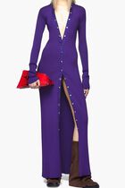 CARDIGAN STRETCH VISCOSE PURPLE