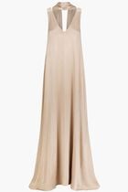 La Lune Scarf Panelled Maxi Dress