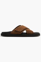 PROMENADE CROSS JANUS CALF TOBACCO RUBBER BLACK