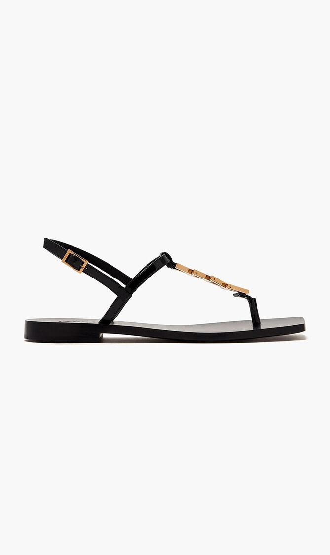 FLAT SANDAL T.10 PATENT CALF LEATHER
