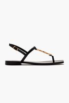 FLAT SANDAL T.10 PATENT CALF LEATHER
