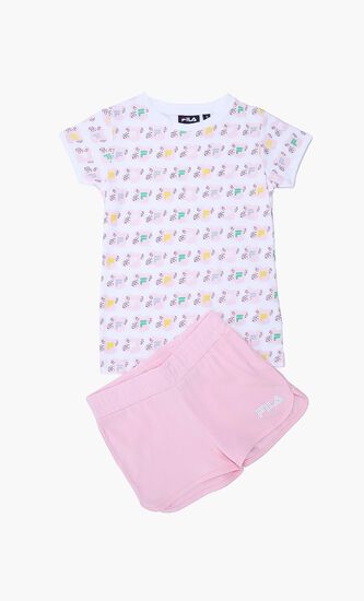 Joni Printed Tee Shorts Set