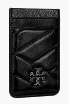 Kira Metallic Pave Logo Card Pocket