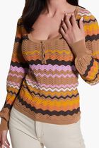 Virginia Chevron Henley Swtr