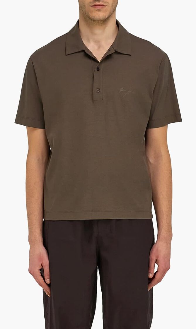 Crepe Voile Polo Shirt