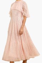 Scatter Dot Short Cape Ankle Gown