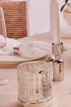 Iconik Candle Holder Silver Plated