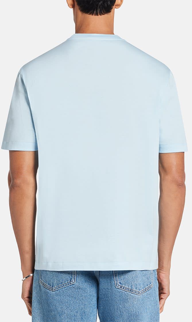 T-SHIRT COMPACT COTTON JERSEY FABRIC + NEVER FORGET VERSACE PRINT