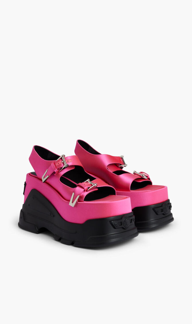 PLAIN DOUBLE PLATFORM SANDAL