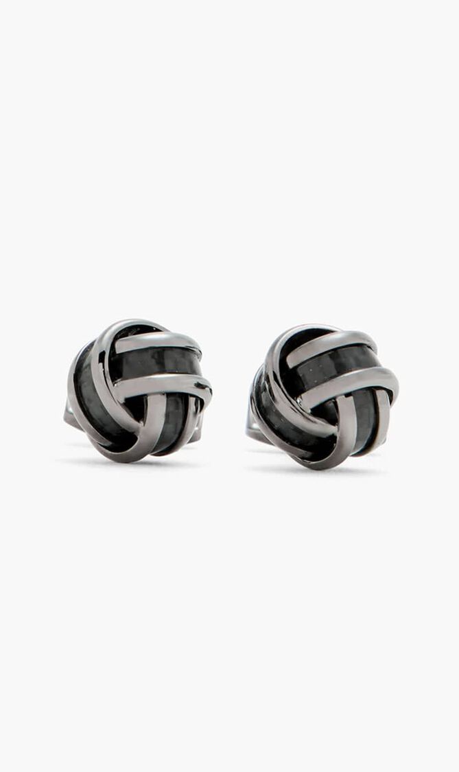 Carbon Knot Cufflinks