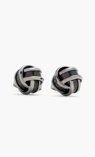 Carbon Knot Cufflinks