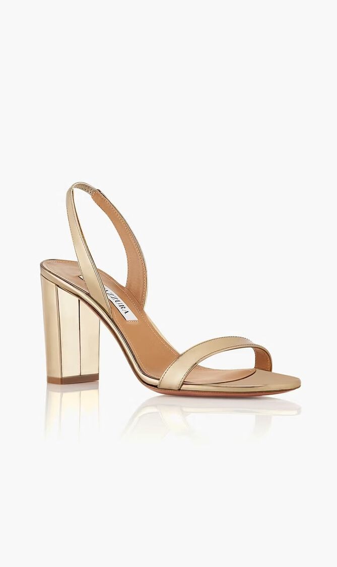 So Nude Block Sandal