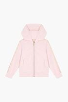 Logo Hooded Zip Up Top