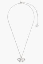 Micro Crystal Bow Necklace