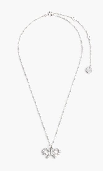 Micro Crystal Bow Necklace