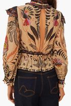 Ruffled Long Sleeve Blouse