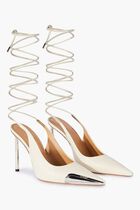 Lace Up High Allen Frame Pump Off White