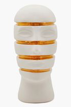 Atlas Sliced Bust Sculpture Medium White