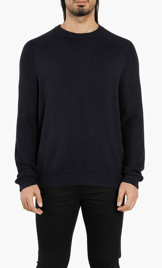 Foundit Textured Sleeves Sweater