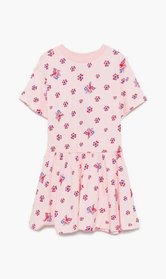 Floral Logo Print Dress