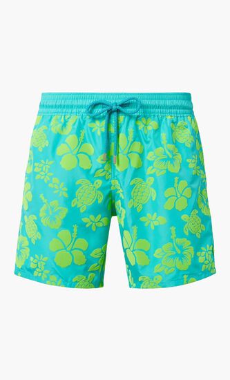 Mahina Printed Swim Trunks
