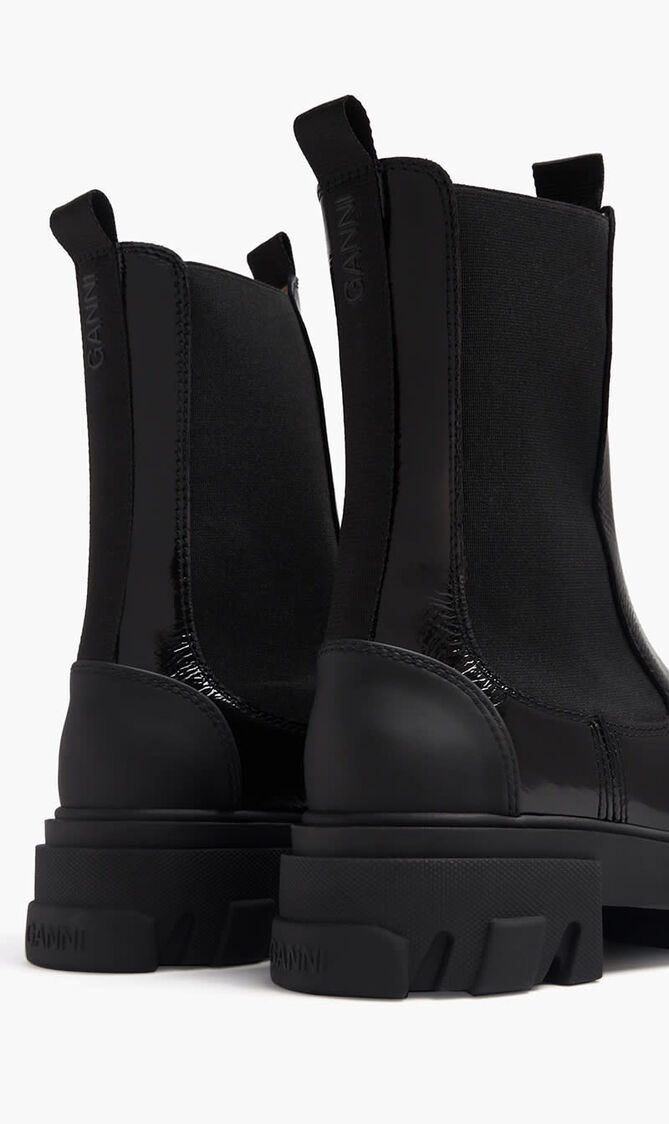 Cleated Mid Chelsea Boots
